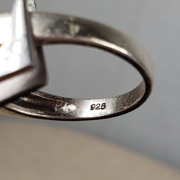 Vintage Purple Amethyst Flower Cocktail Ring 925 Sterling Silver Size 7 - Picture 13 of 16